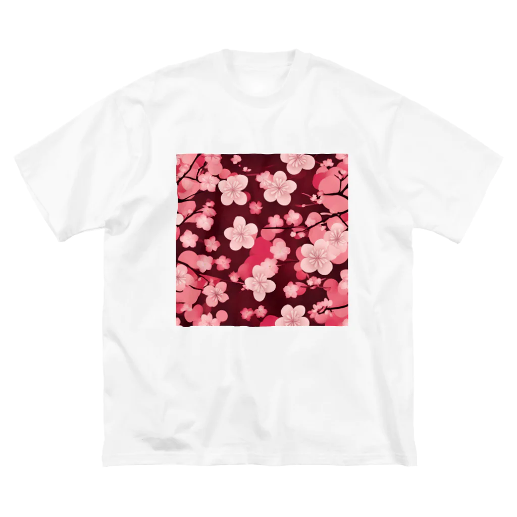 curtisの桜の花びら ビッグシルエットTシャツ