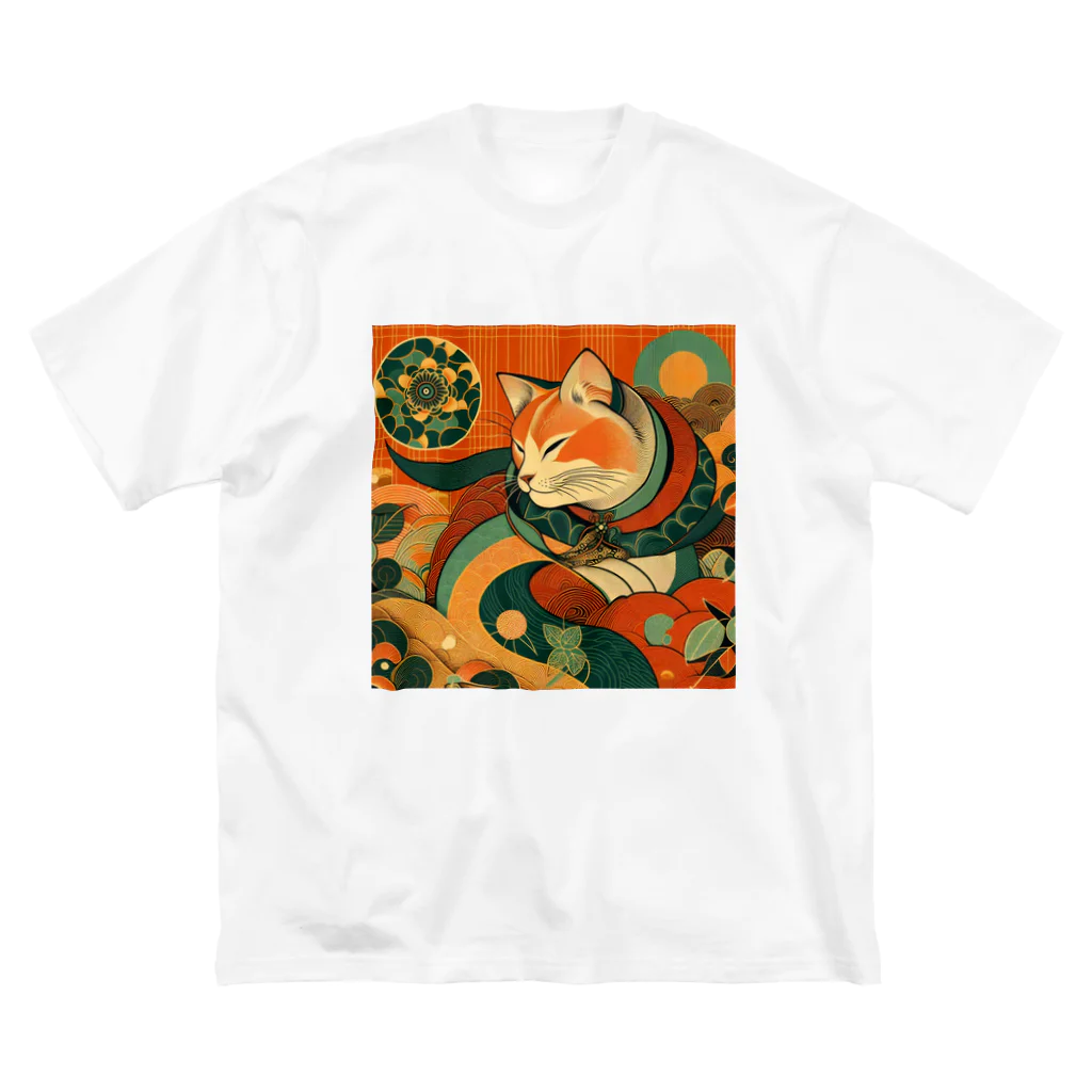 あずきば-あたりの着物猫シリーズ Big T-Shirt