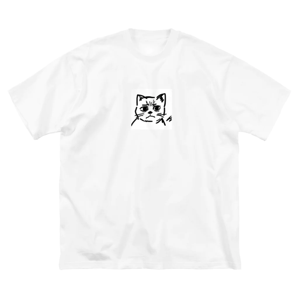 CODYの訝しげな顔の猫 ビッグシルエットTシャツ