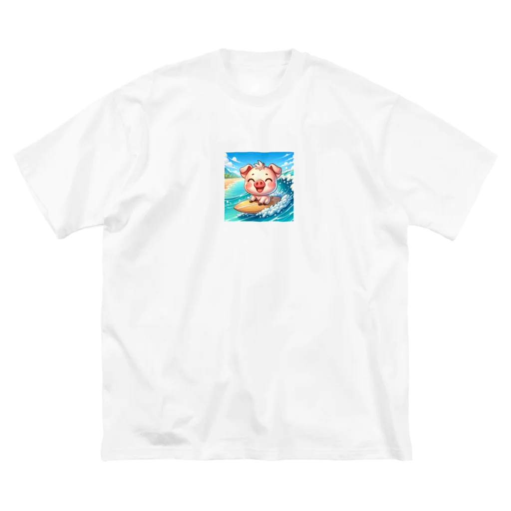 ソクアのブタ　In ハワイ ビッグシルエットTシャツ