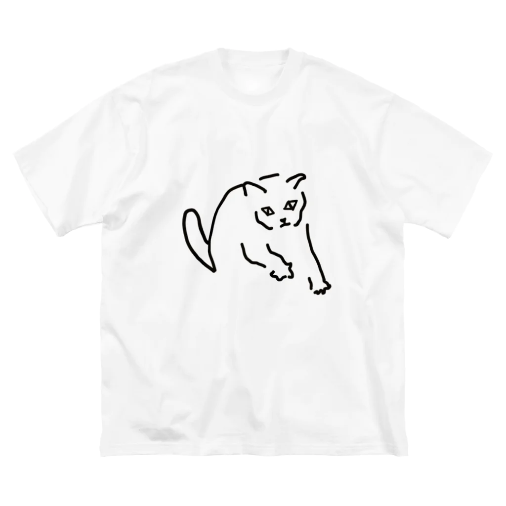 ののの猫屋敷の【ふみふみ】 ビッグシルエットTシャツ