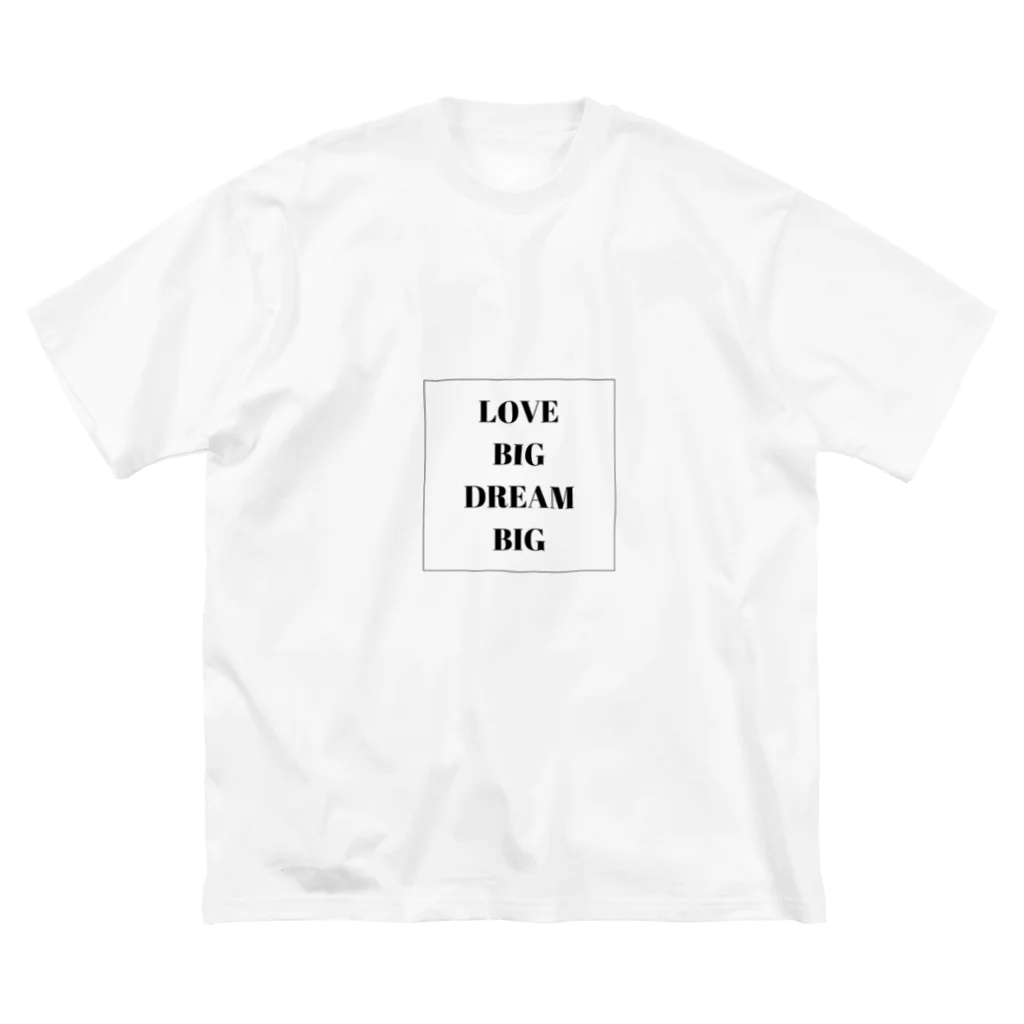 WifebearのLOVE BIG DREAM BIG ビッグシルエットTシャツ