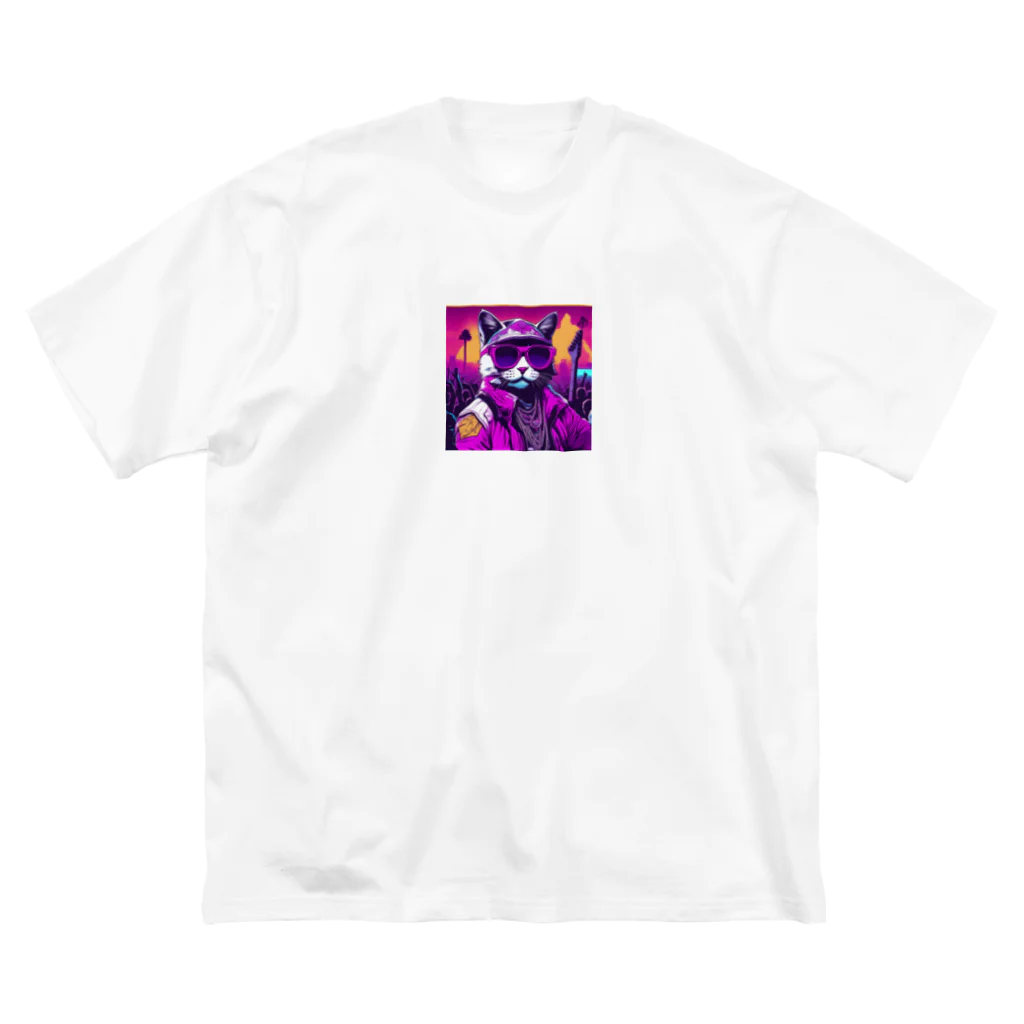 jujumarucatのROCKYCAT　ライブ ビッグシルエットTシャツ