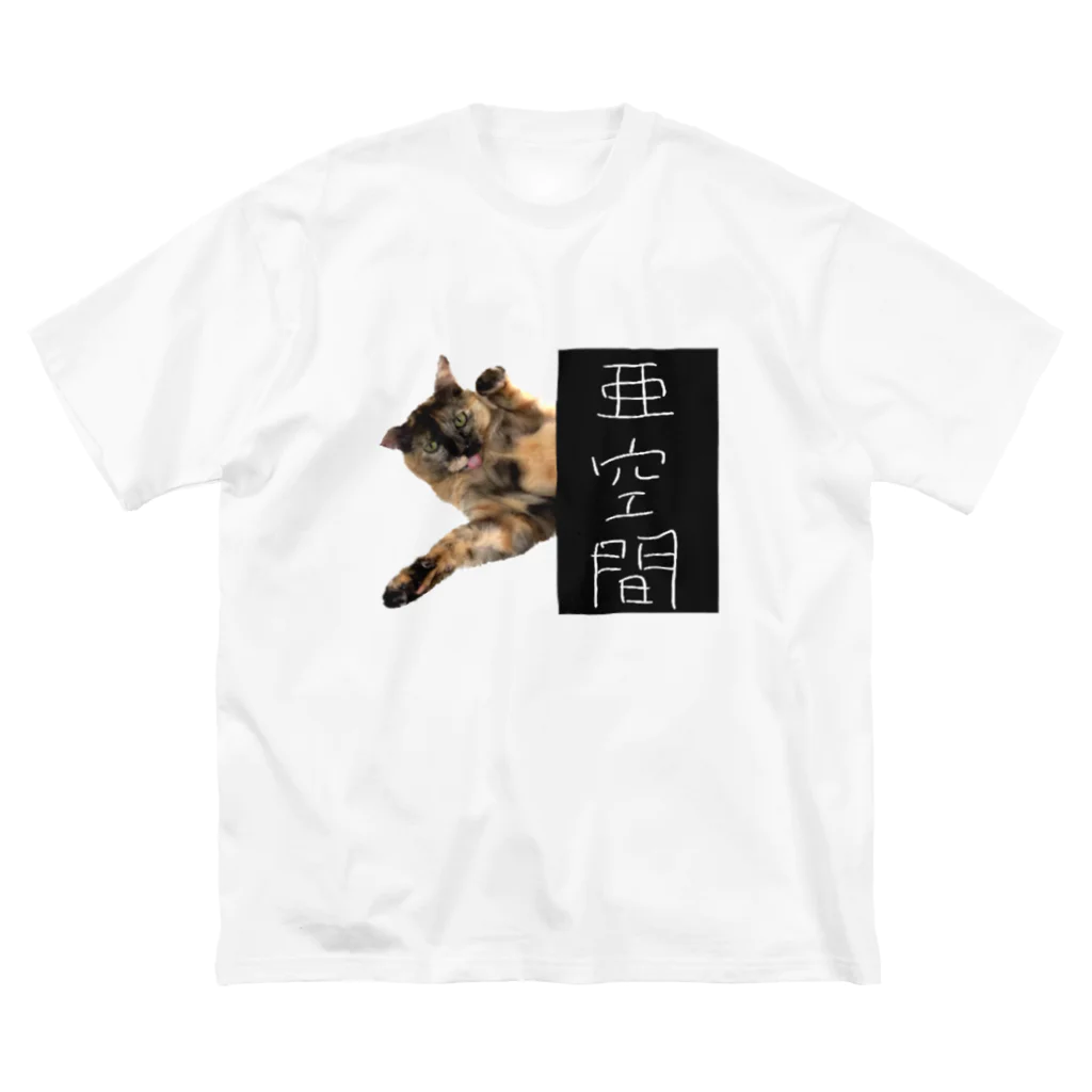 おむつ猫とびちゃんの亜空間より出でし猫 ビッグシルエットTシャツ