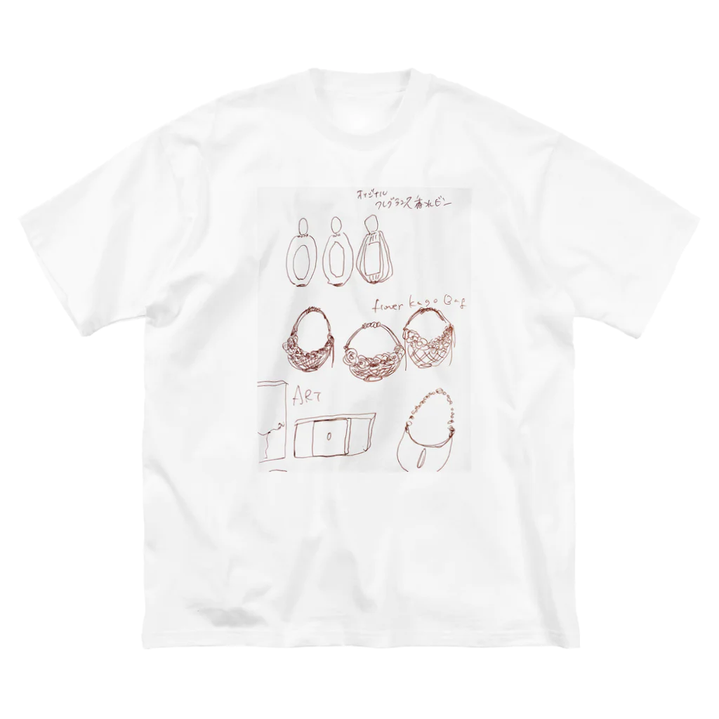 mermaidandwhitehorseのイラストレーション02 ビッグシルエットTシャツ