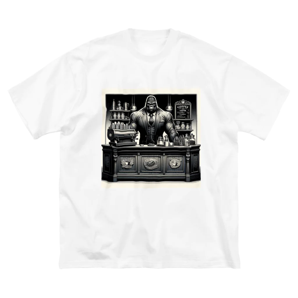 ゴリラショップのThe Mighty Gorilla Coffee Shop  Big T-Shirt