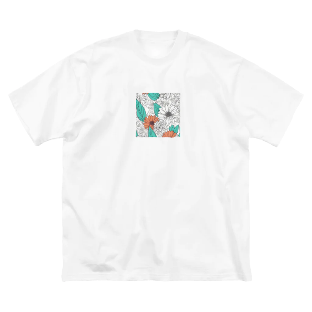 mii0205の美しい花 ビッグシルエットTシャツ