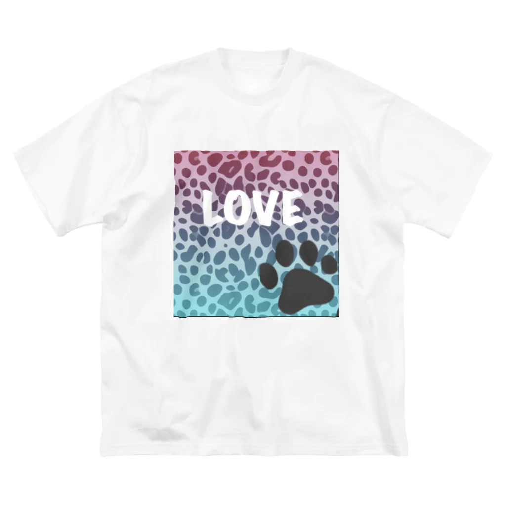 Porte de  bonheur  〜幸せの扉〜の豹柄LOVE🐾シリーズ Big T-Shirt