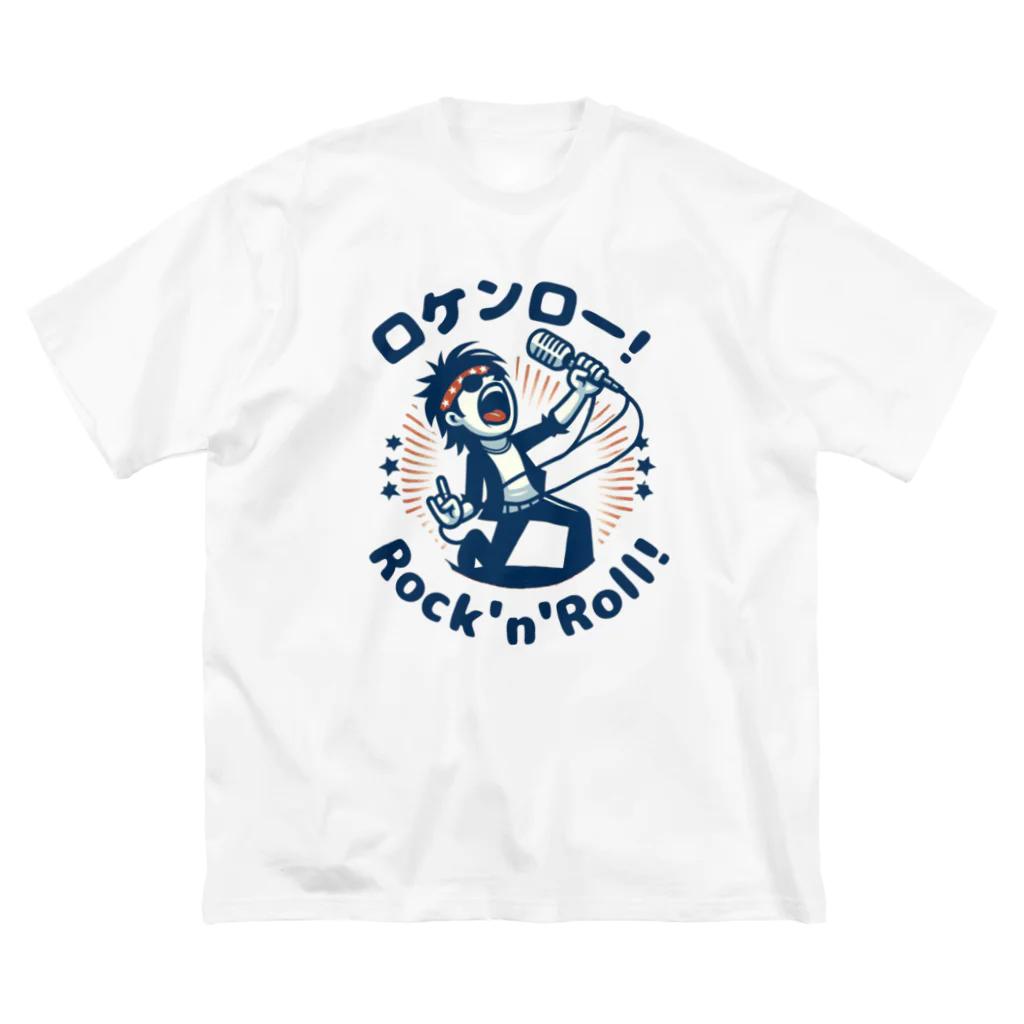 ロック堂のロケンロー ビッグシルエットTシャツ