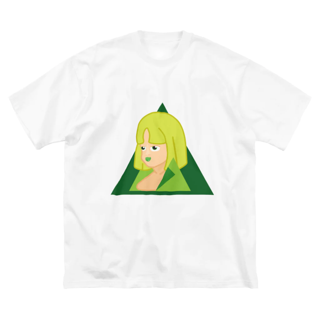 浮世noロンリーの翠-midori- ビッグシルエットTシャツ