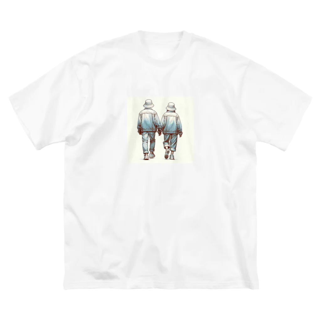 ケタケタの店の2人の休日デート Big T-Shirt