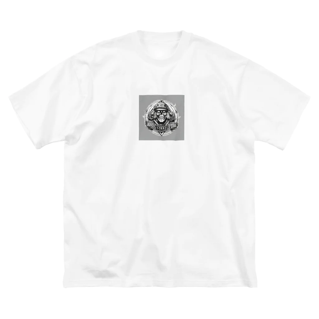 ラムネのドクロのロゴ ビッグシルエットTシャツ
