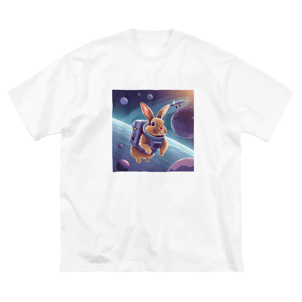 うさぎやの宇宙を旅するうさぎ4 ビッグシルエットTシャツ