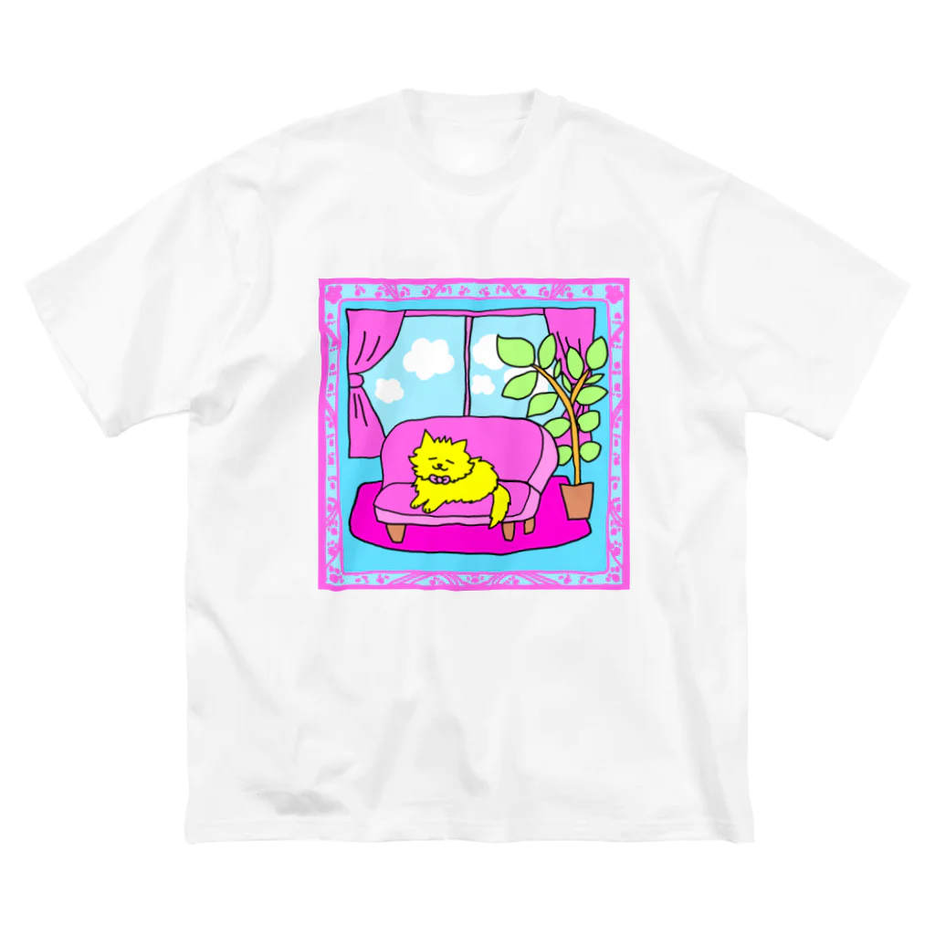 ネコグラシの休憩猫 ビッグシルエットTシャツ