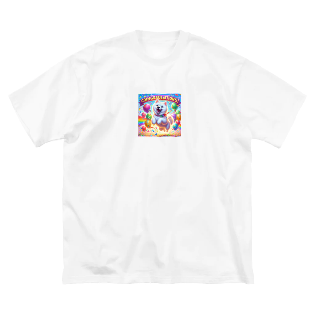 市来の喜ぶ柴犬 Big T-Shirt