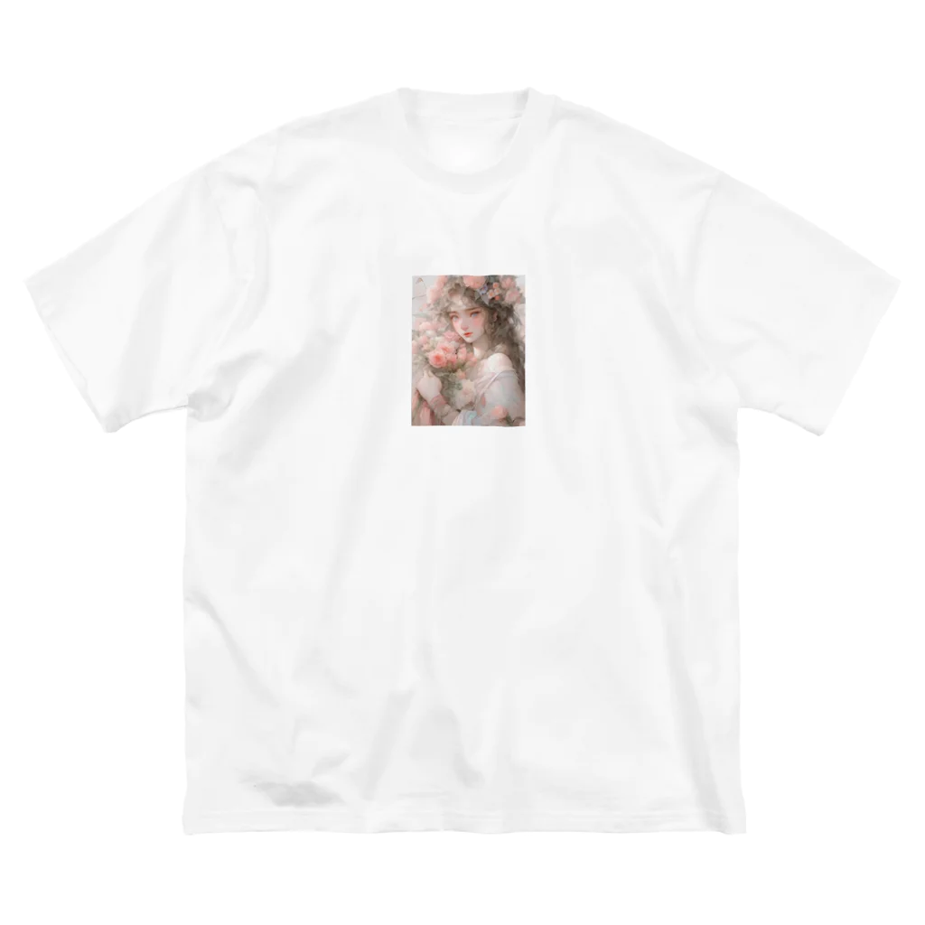 AQUAMETAVERSEのバラの花束と女性　なでしこ1478 Big T-Shirt