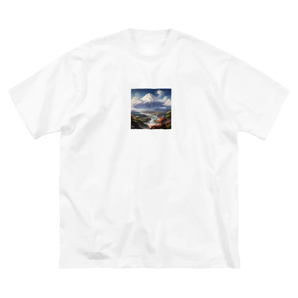 AQUAMETAVERSEの山の美しい風景　なでしこ1478 ビッグシルエットTシャツ