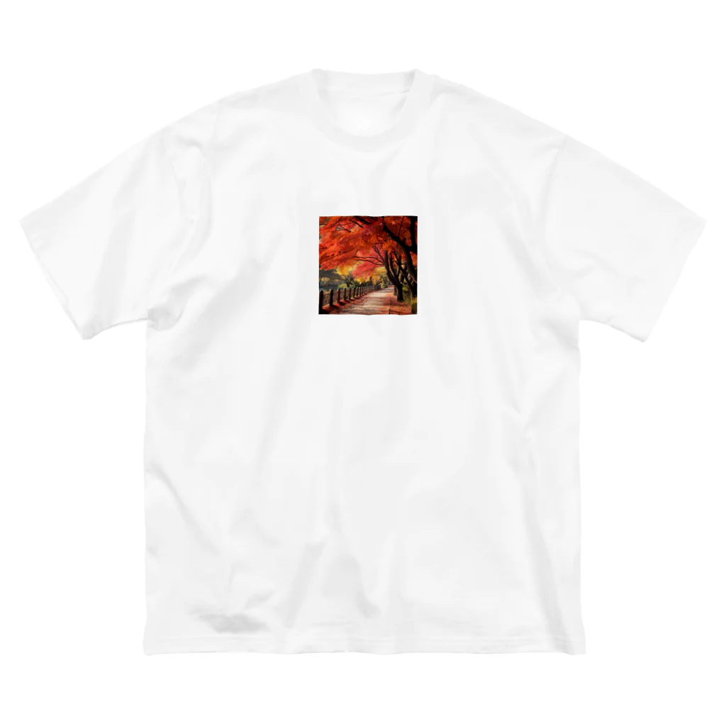 AQUAMETAVERSEの紅葉　なでしこ1478 ビッグシルエットTシャツ