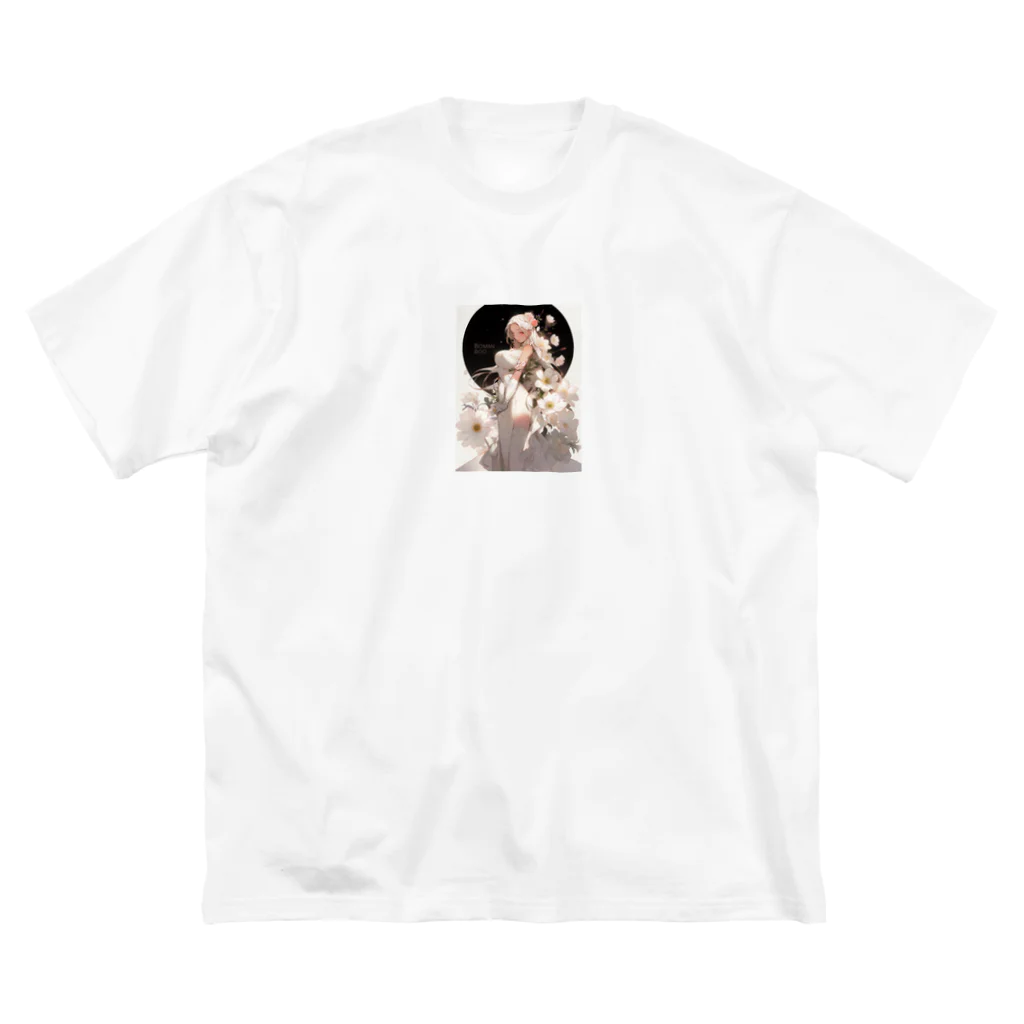 AQUAMETAVERSEの女性と白い花　なでしこ1478 Big T-Shirt