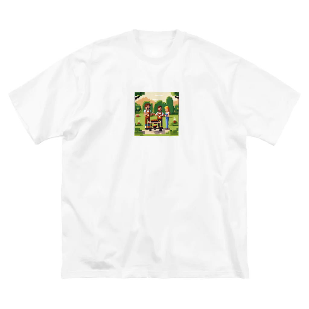 kichamanのお義父さんのための究極のBBQ ビッグシルエットTシャツ