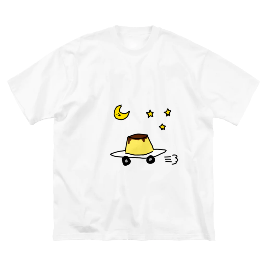 愛と幸せの魔法使いの月夜に駆けるプリン Big T-Shirt