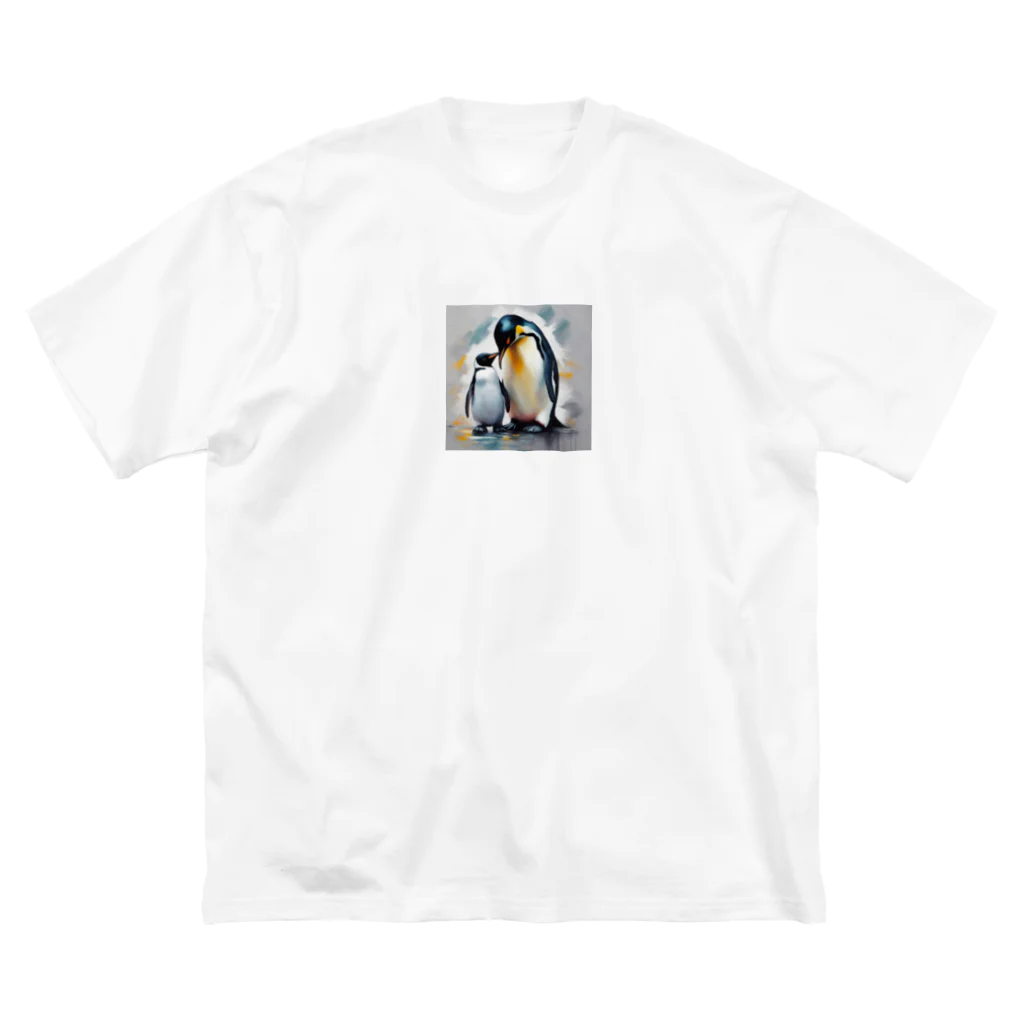 akipen76の愛する家族と幸せに暮らすペンギン Big T-Shirt