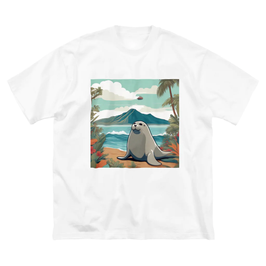 アザラシちゃんの南国を旅するアザラシ Big T-Shirt