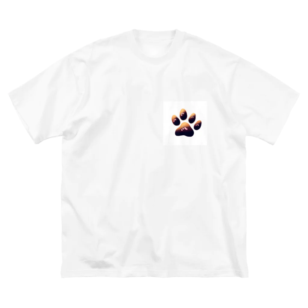 ニャン丸の猫の肉球ニャンポイント Big T-Shirt