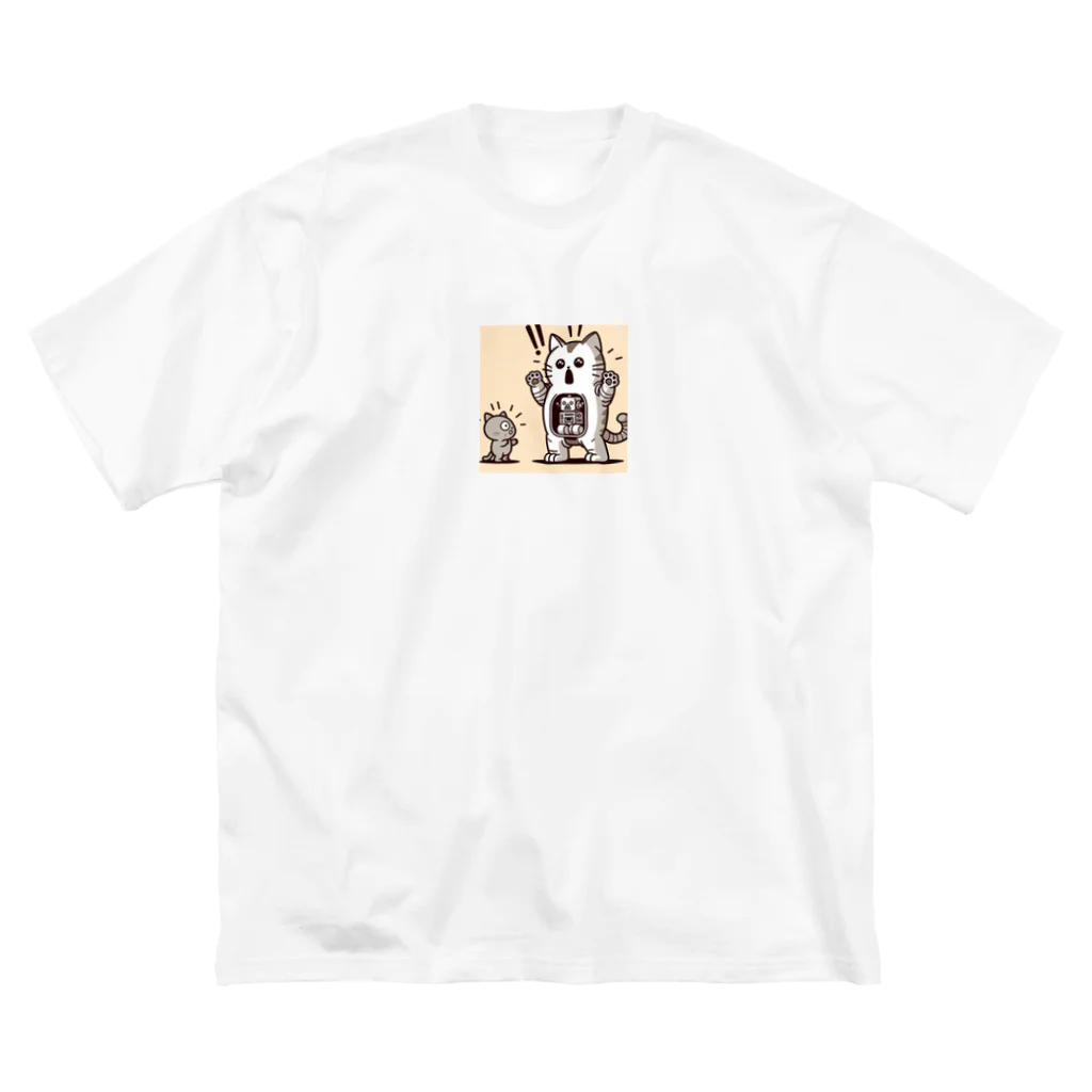 ロボなねこちゃんのサプライズねこット ビッグシルエットTシャツ