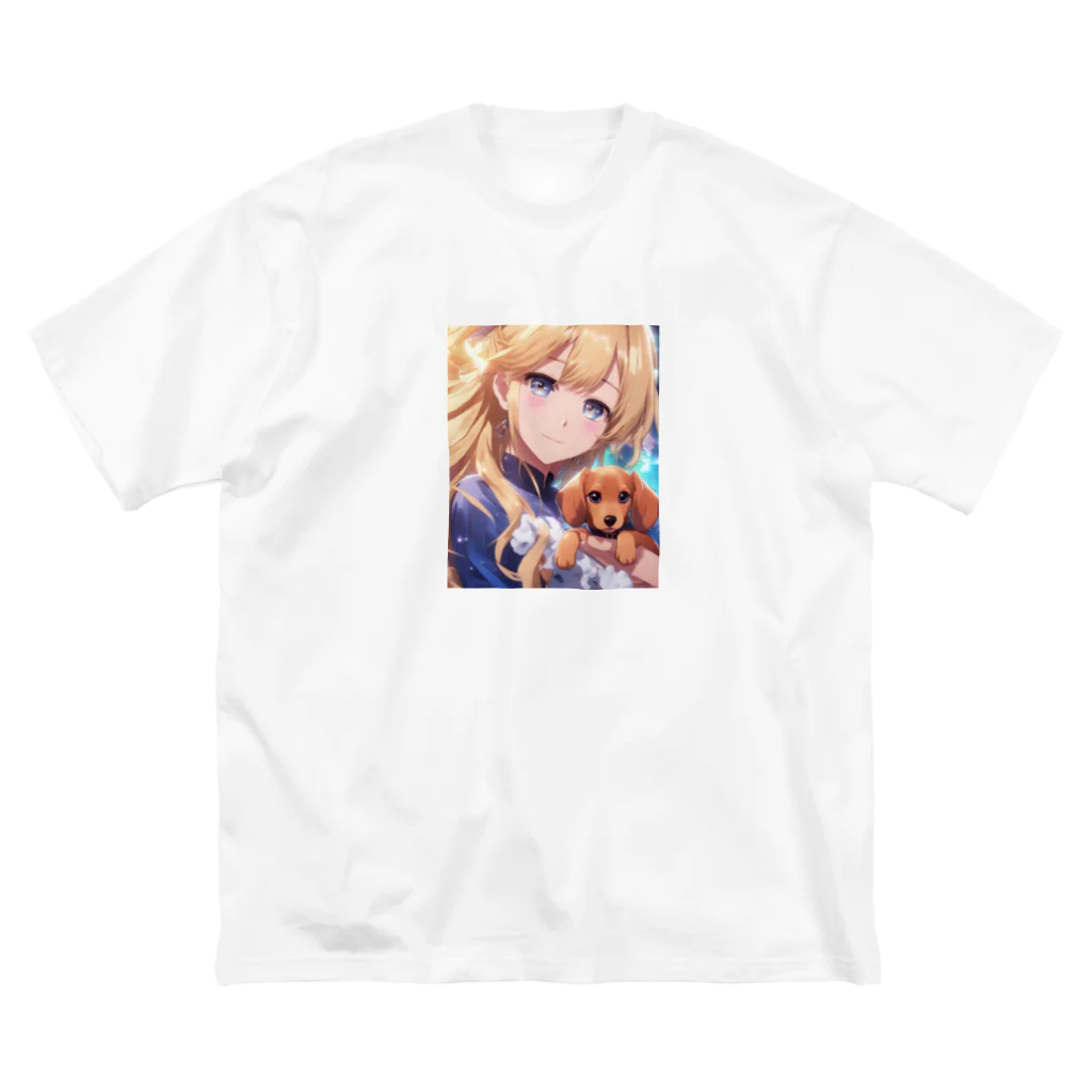 ニュートラルノードの女の子とちょっこたん ビッグシルエットTシャツ