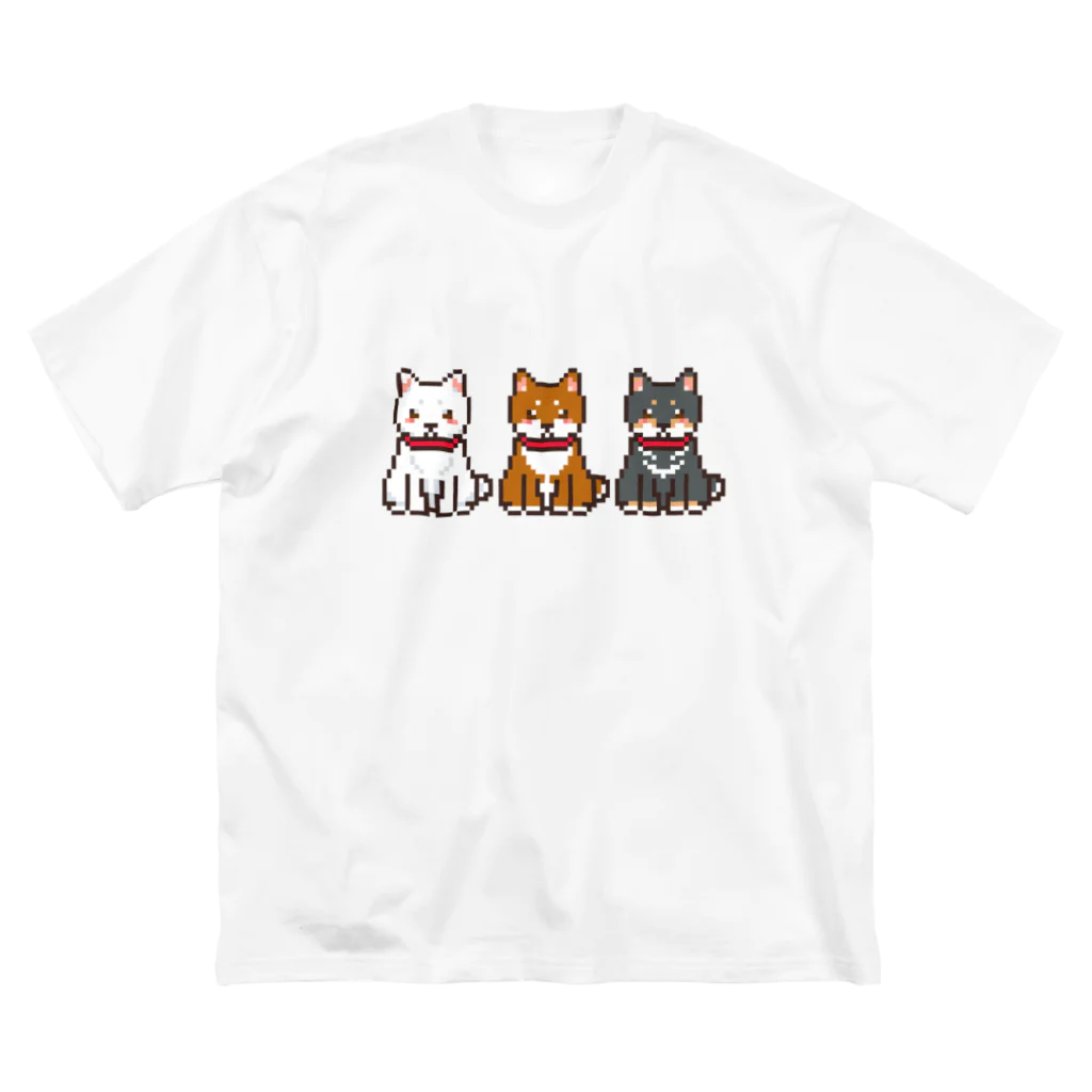 モチクマのドット絵三柴犬さん Big T-Shirt