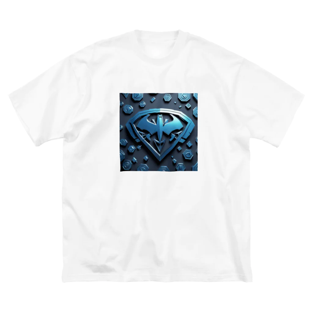 mori_393988のジオメトリックなスーパーヒーローシンボル ビッグシルエットTシャツ