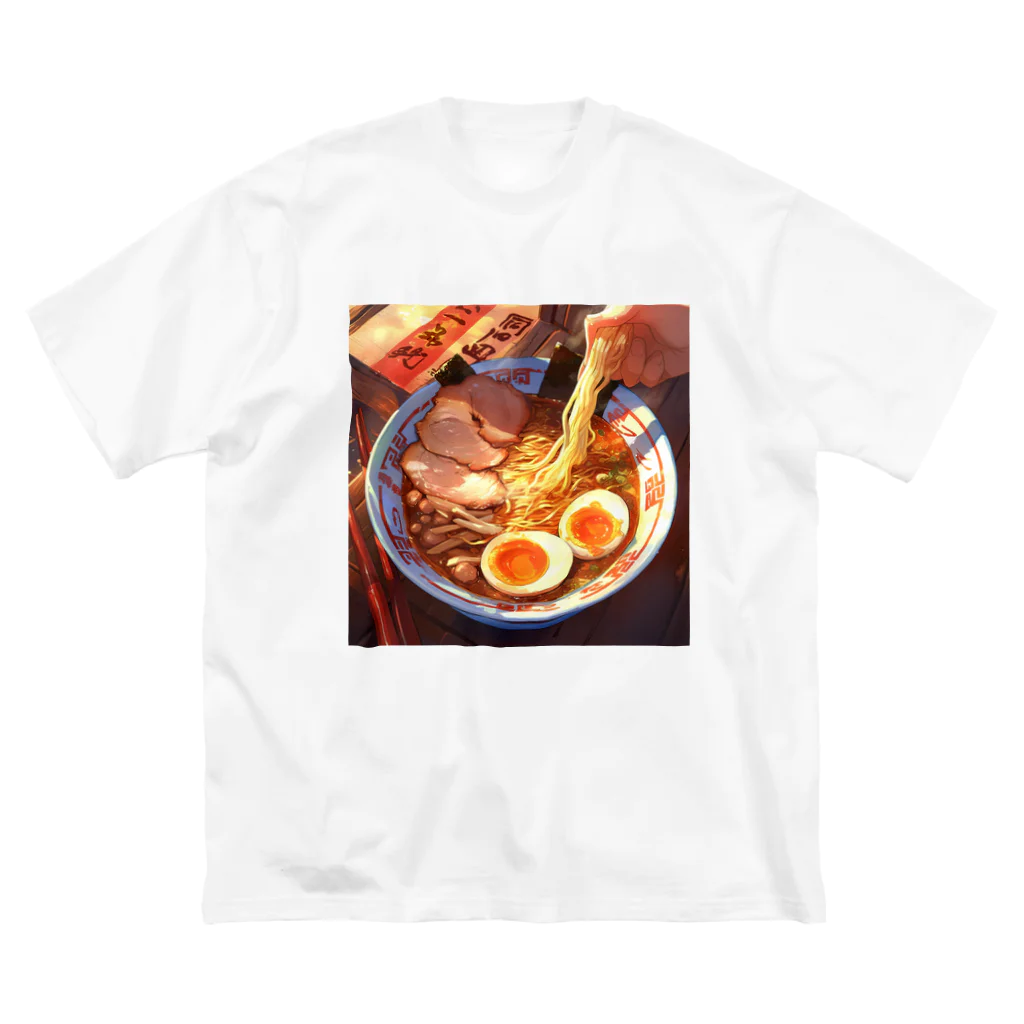 AQUAMETAVERSEのラーメン Marsa 106 ビッグシルエットTシャツ