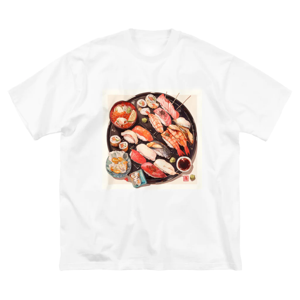 AQUAMETAVERSEの寿司 Marsa 106 ビッグシルエットTシャツ