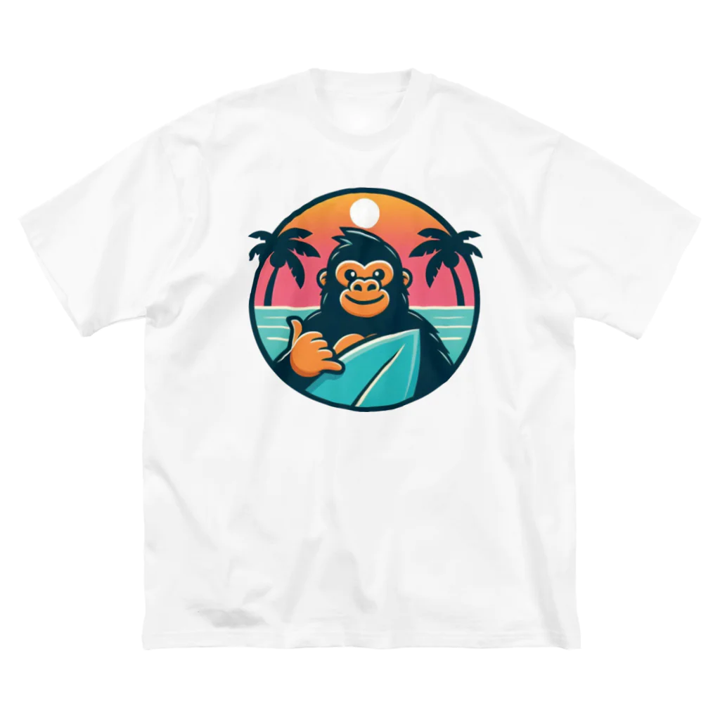 Omiya_ JAP_038のRCW_Gorilla_Californiasurf ビッグシルエットTシャツ