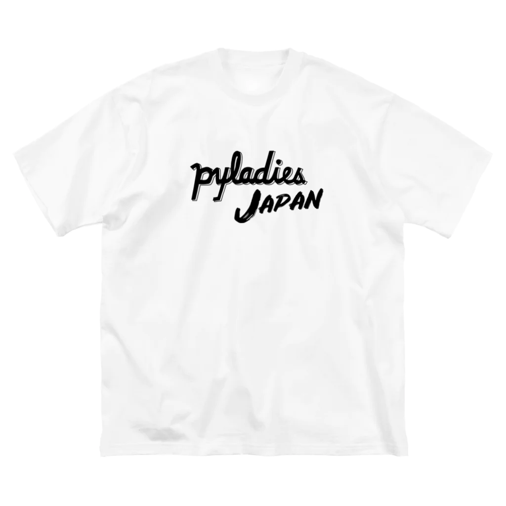 PyLadiesTokyoのPyLadies Japan 黒文字ver ビッグシルエットTシャツ