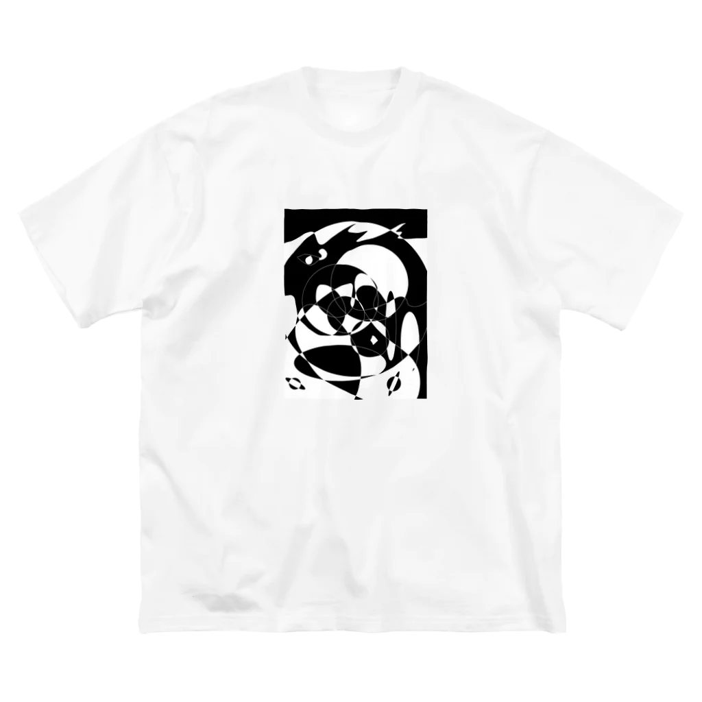 Raitaaa-Reeの黒色世界 ビッグシルエットTシャツ