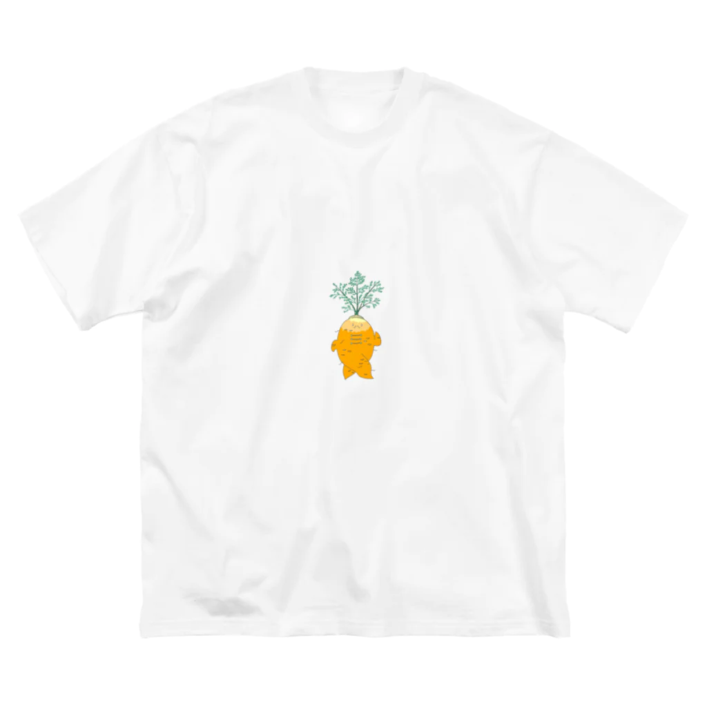 コーデックス〜塊根植物たちのカンフーにんじん ビッグシルエットTシャツ