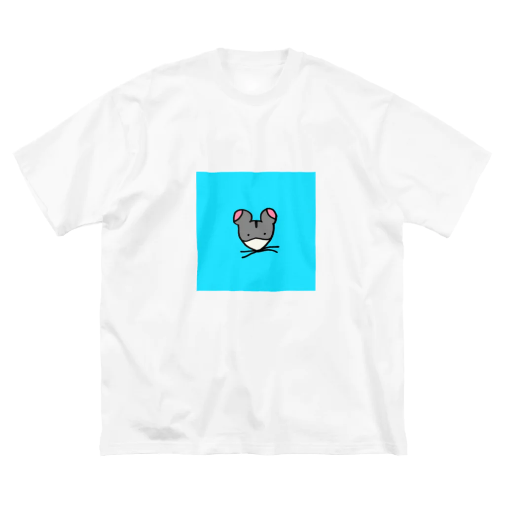 ギョージャガーリックのデザインのlight blue ビッグシルエットTシャツ