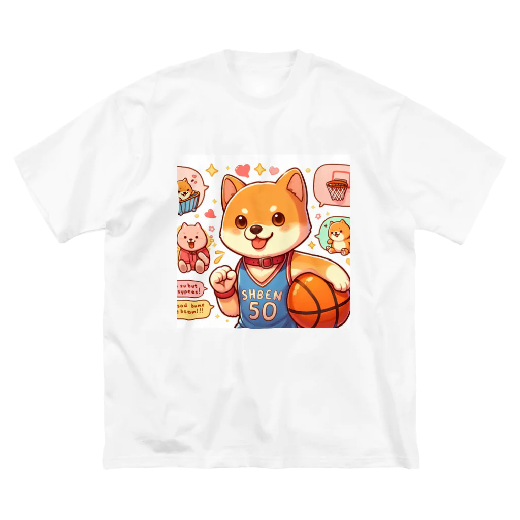 KATERAのバスケットボール犬　SHBEN Big T-Shirt