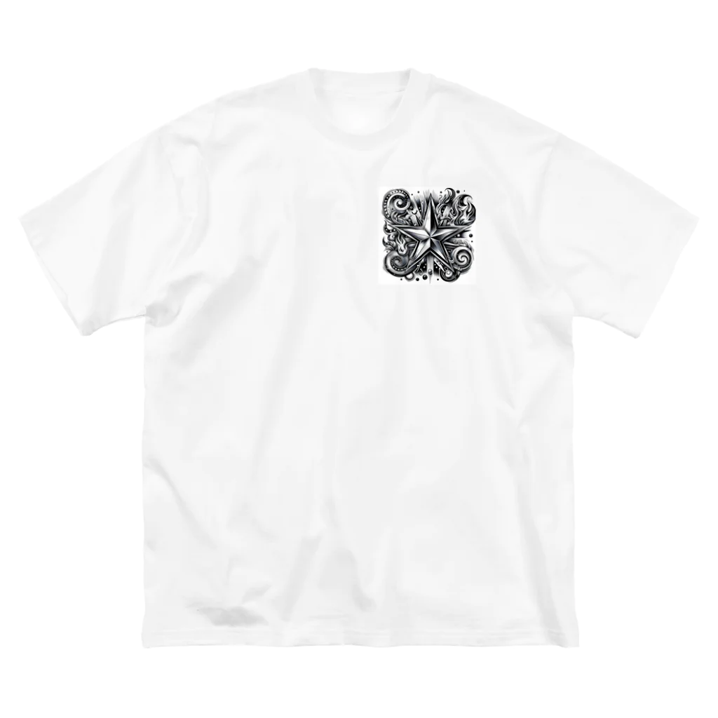 ミッスルのスターtatto ビッグシルエットTシャツ