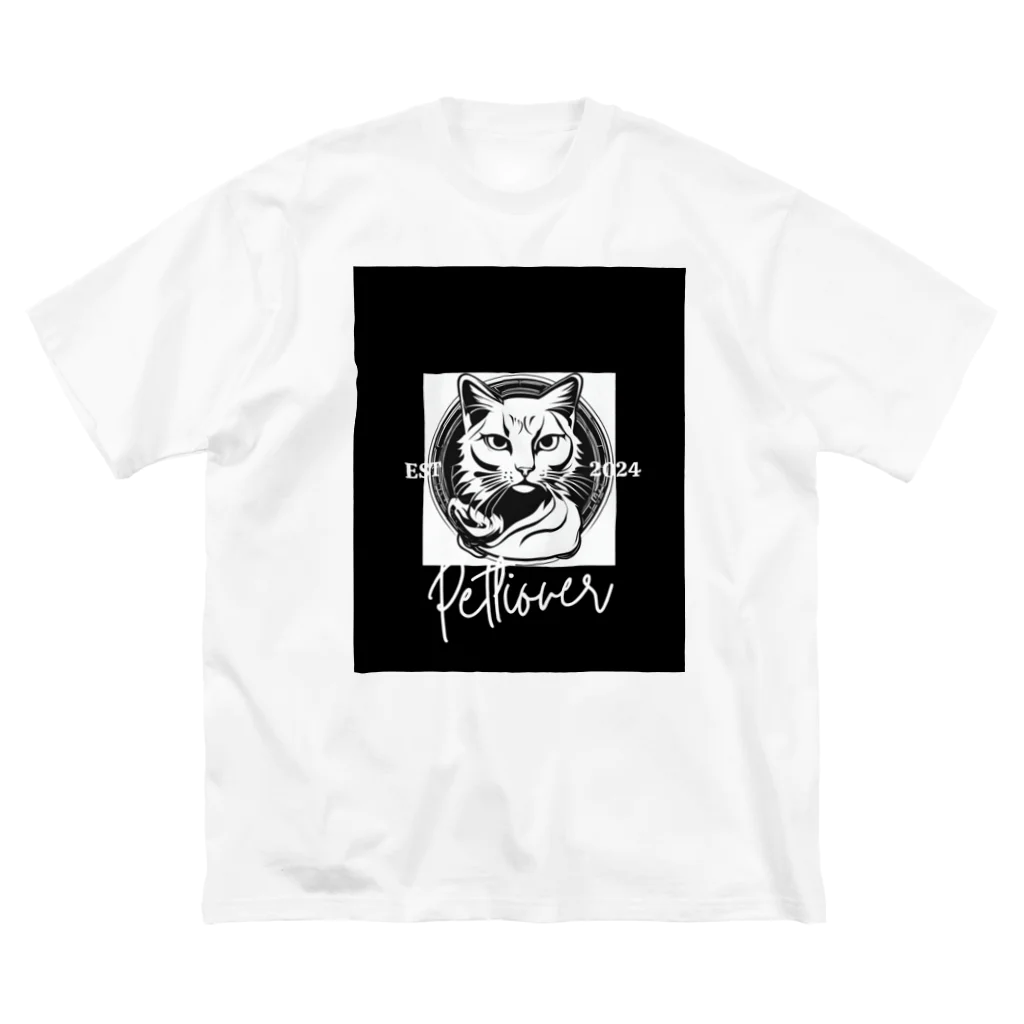 SERIY_SHOPの勇敢な猫戦士 ビッグシルエットTシャツ