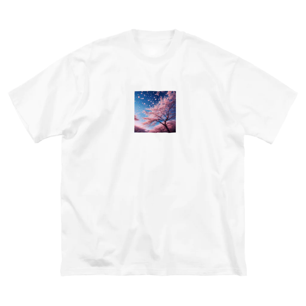 shingo45sの桜吹雪 ビッグシルエットTシャツ