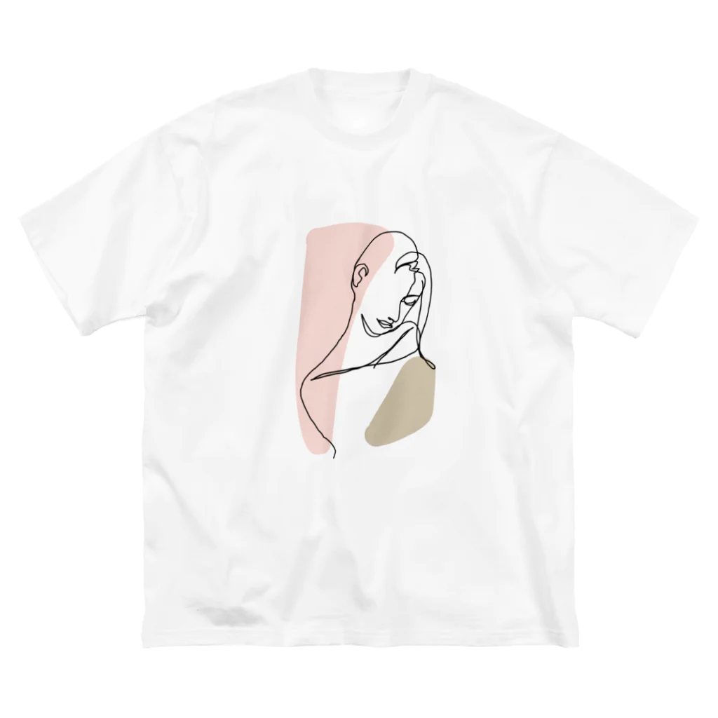 monstersのwoman（背景透過ver.） ビッグシルエットTシャツ