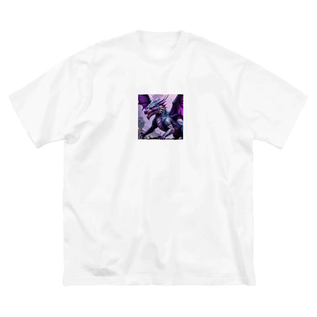 cotaro_worksの勇敢なドラゴン フラットベクトル ビッグシルエットTシャツ