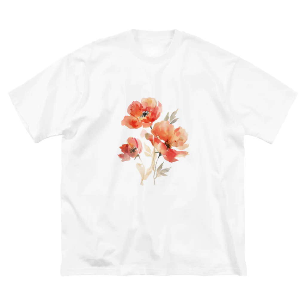 Petia Bloomの水彩風の花イラスト Big T-Shirt