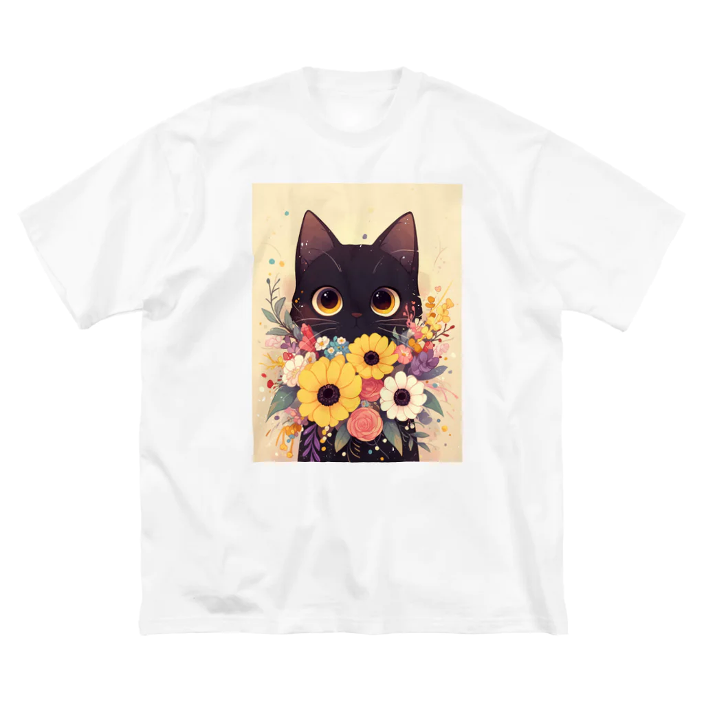 AQUAMETAVERSEの花束を猫に　Hime  253 Big T-Shirt