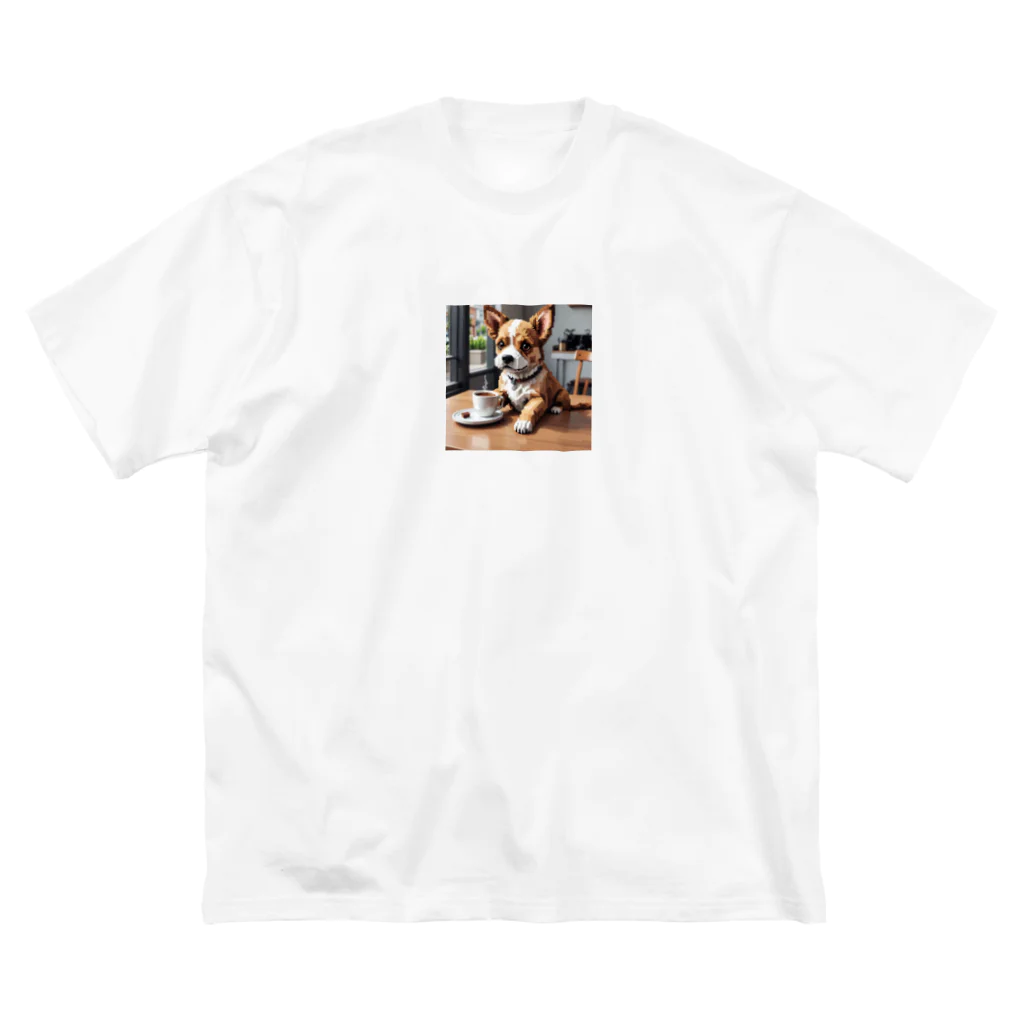 8-Bit Oasisのcoffee dog ビッグシルエットTシャツ