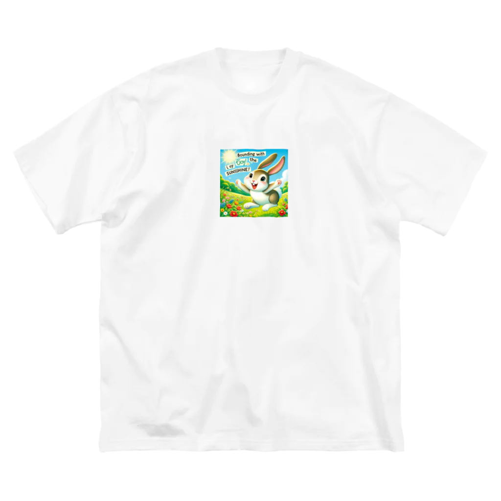 Yuya-Naganoの元気なウサギ ビッグシルエットTシャツ