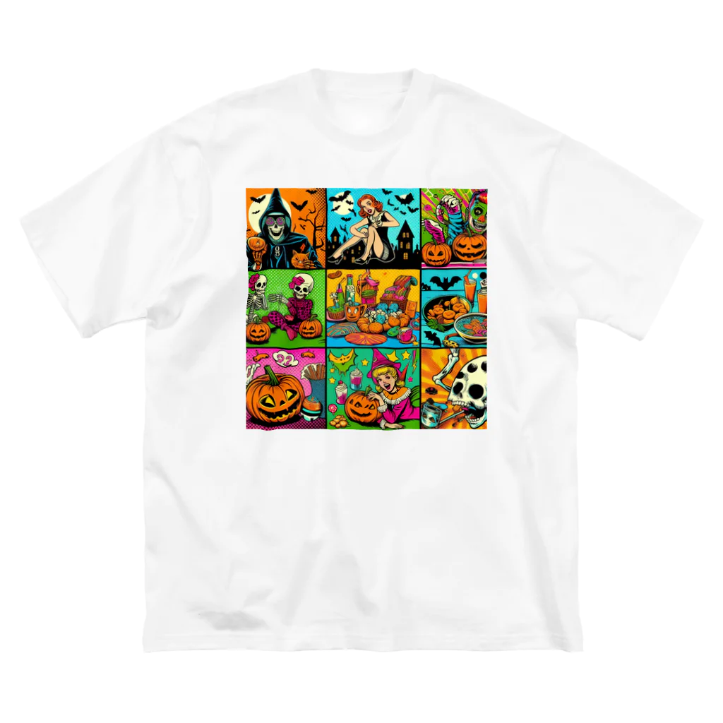 momonekokoのアメコミ風ハロウィン Big T-Shirt